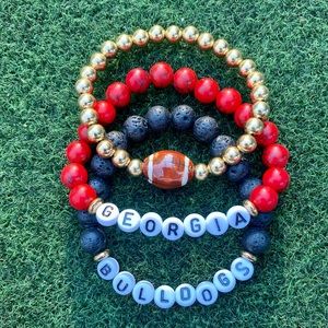 Georgia Bulldogs Game Day Bracelet Stack